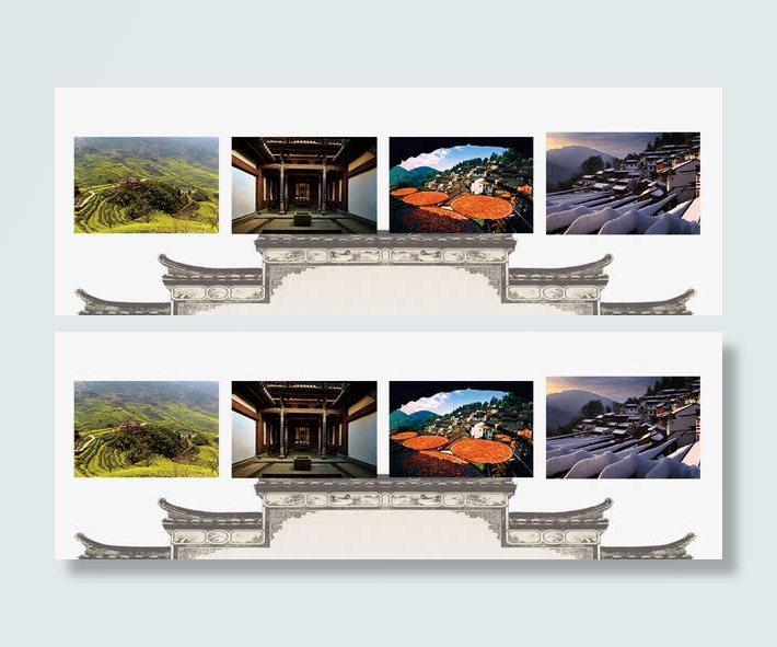 婺源旅游广告免抠
