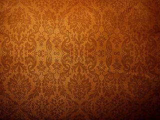 黄色怀旧传统花纹免抠