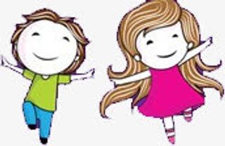 欢乐的卡通人物七夕免抠