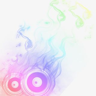 烟雾喇叭光效免抠背景其他元素
