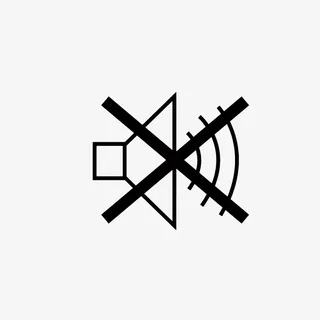 喇叭禁音标识免抠