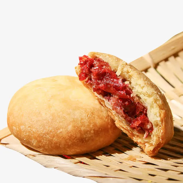 两个鲜花饼免抠