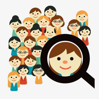 人山人海扁平化免抠