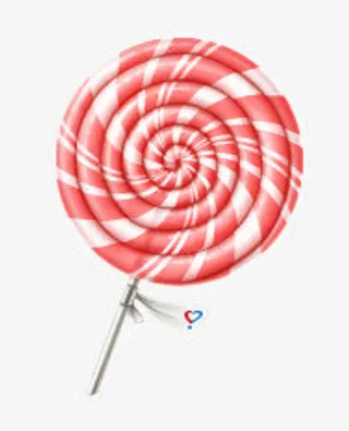 创意手绘红色甜蜜糖果免抠