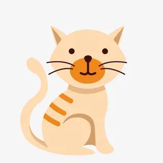 可爱卡通猫咪矢量图免抠