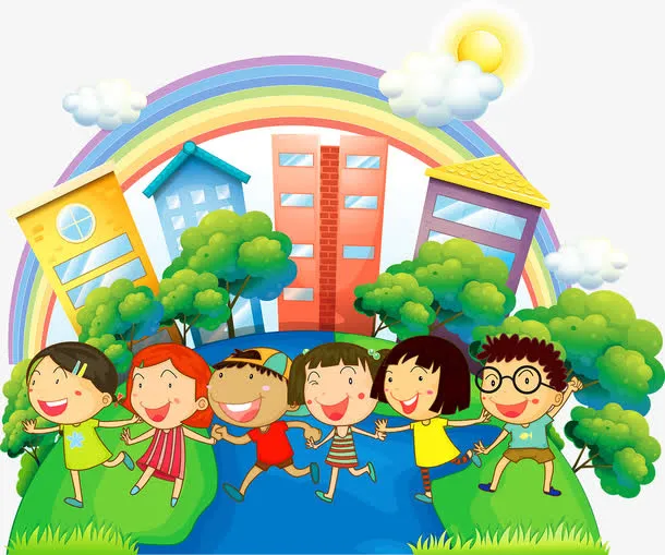 卡通手绘孩子免抠