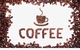 可编辑咖啡豆底纹免抠