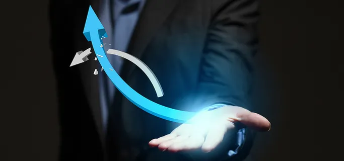 商务人物与光效箭头等创意高清