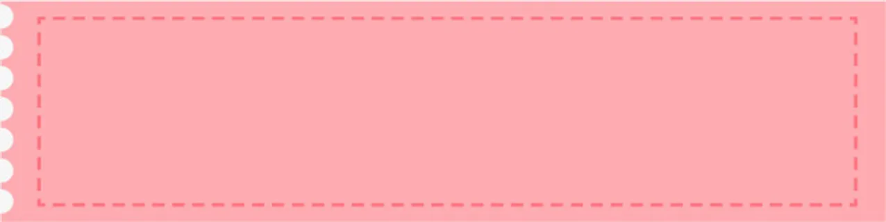 手绘粉色纸条免抠