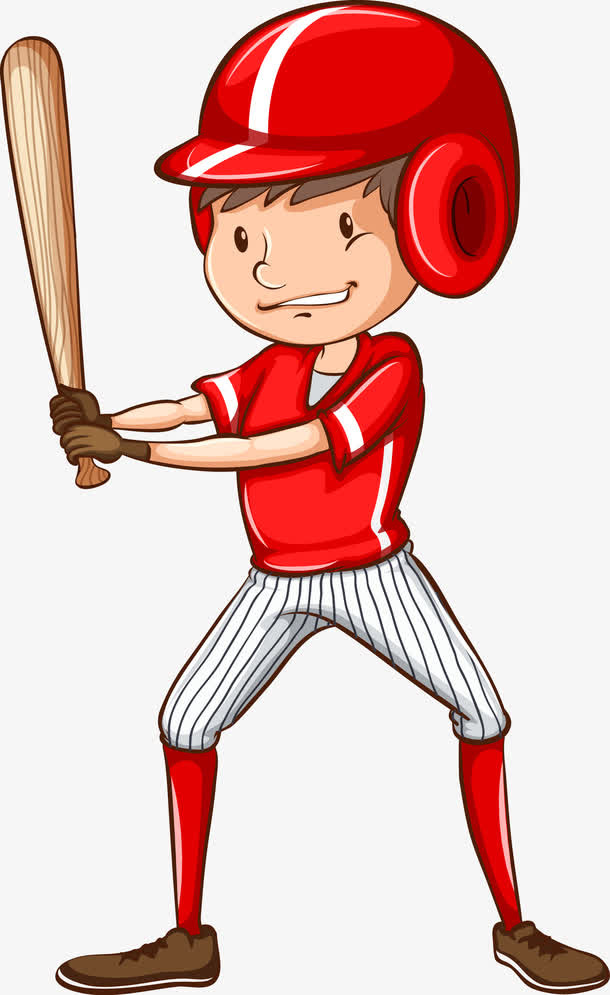 外国学生运动形象矢量免抠