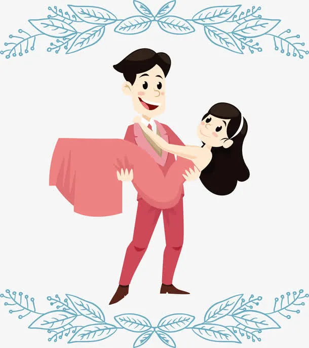 新郎新娘公主抱免抠