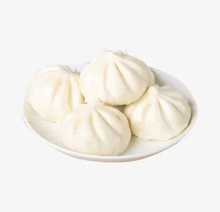 速食小笼包面点实物素材免抠