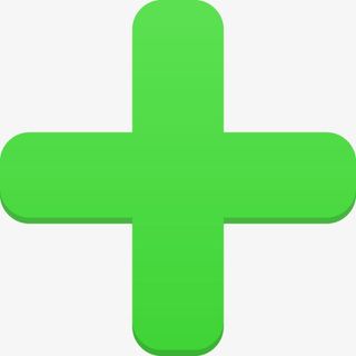 绿色的十字符号图标免抠