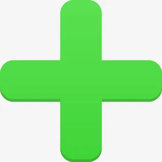 绿色的十字符号图标免抠