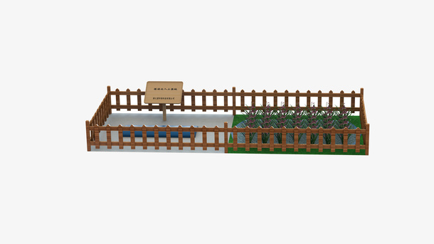 污水处理平面效果图免抠