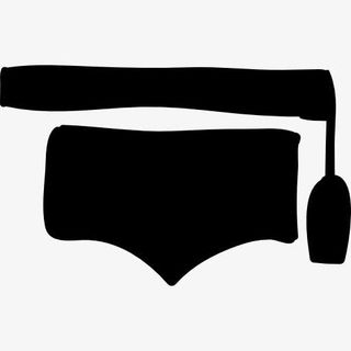 毕业帽手绘填充图标免抠