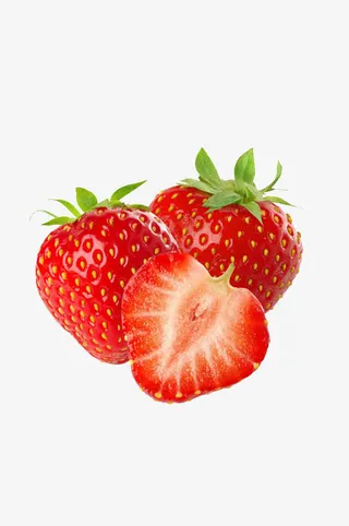 水彩草莓免抠
