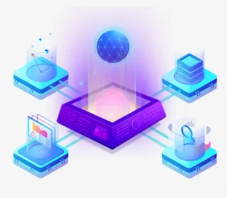 2.5d科技卡通元素图免抠