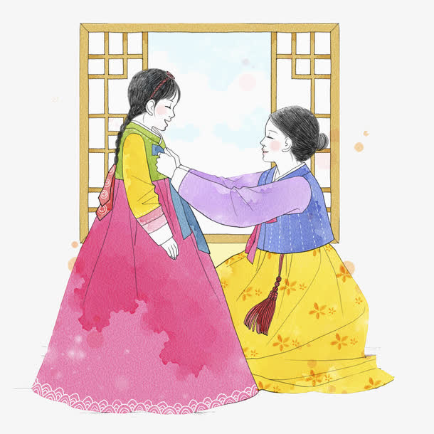 韩国母女免抠