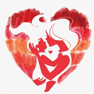 母亲节装饰图案免抠