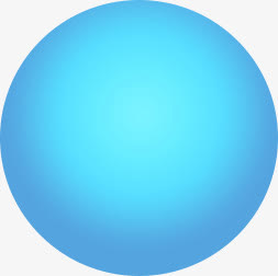 蓝色渐变光晕圆形免抠