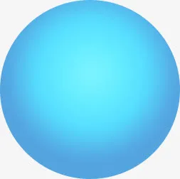 蓝色渐变光晕圆形免抠