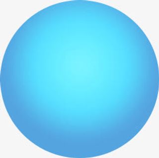 蓝色渐变光晕圆形免抠