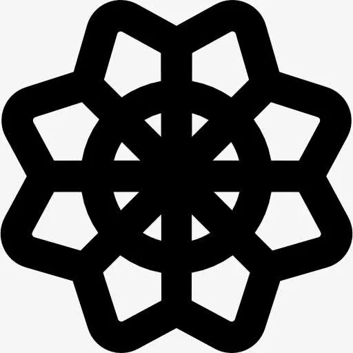 圣诞雪花装饰图标免抠