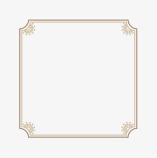 金色 花纹 花边 边框 金色边免抠