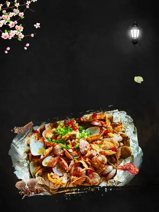 花甲粉丝背景素材高清