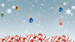 蓝色钻石圣诞礼物免抠