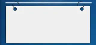 蓝色底扁平挂页纸高清