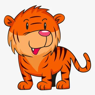 矢量动物卡通老虎免抠