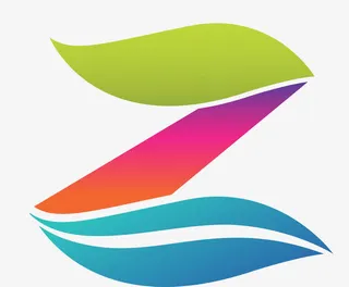 Z型彩色logo设计商标免抠