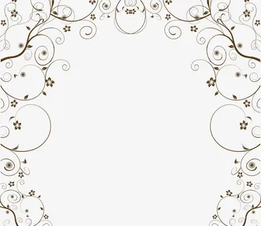 欧式精美花纹边框设计装饰节日免抠