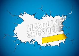 蓝色撕痕背景矢量素材