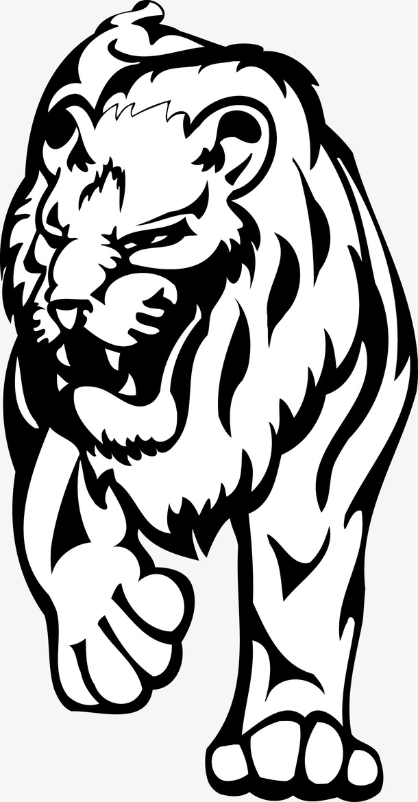 卡通矢量老虎素材图免抠