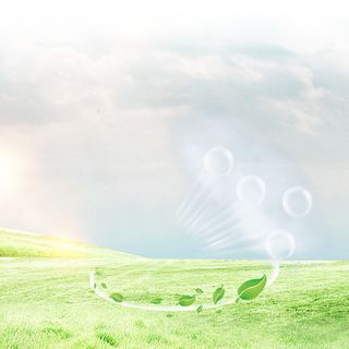 绿色清新草地运动鞋PSD分层主图背景素材高清