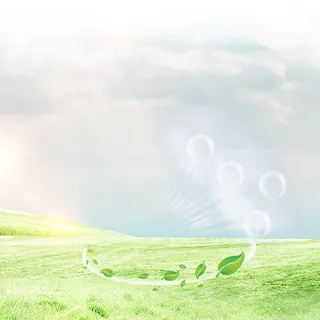 绿色清新草地运动鞋PSD分层主图背景素材高清