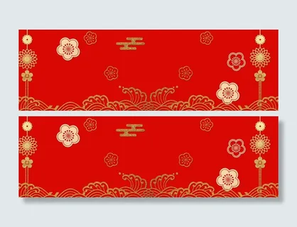 新年红色微立体金色喜庆banner高清