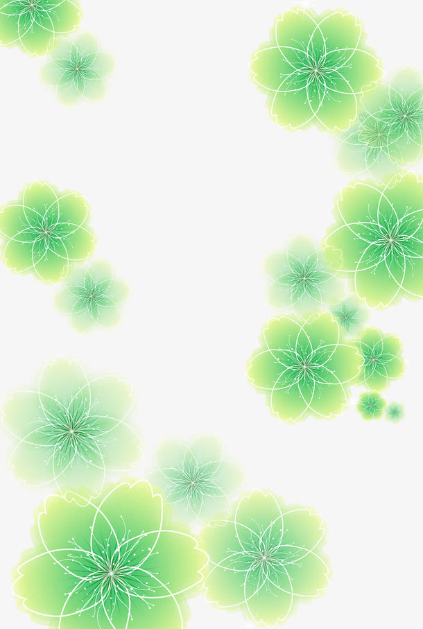 花花底纹免抠