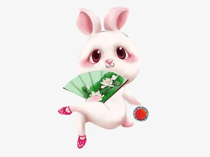 兔子手拿月饼免抠图免抠