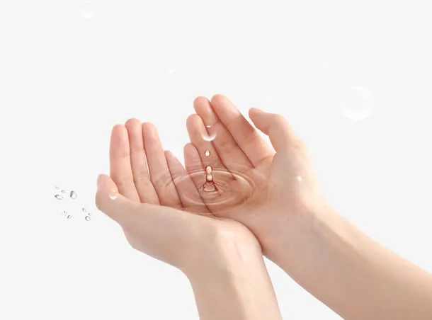 手捧滴水免抠