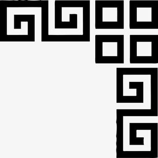 回型窗花矢量图免抠