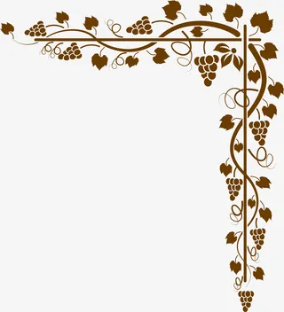葡萄架底纹免抠