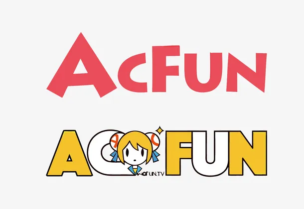 A站矢量视频播放器LOGO免抠字体元素