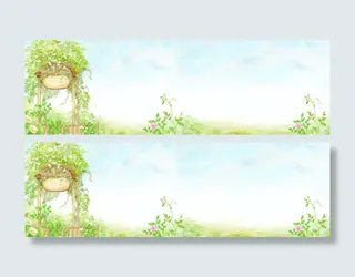 小清新背景海报