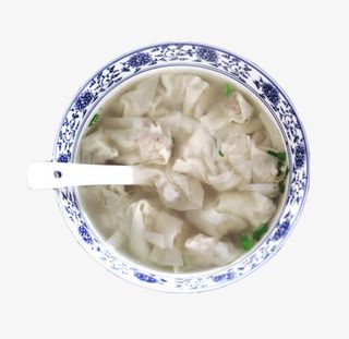 产品实物健康饮食馄饨免抠