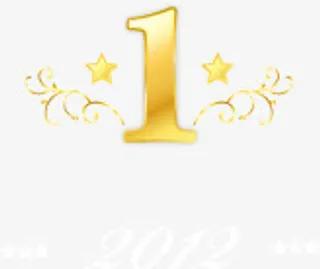 1字体白色2012图标精美免抠