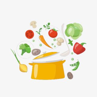 蔬菜佐料下锅免抠